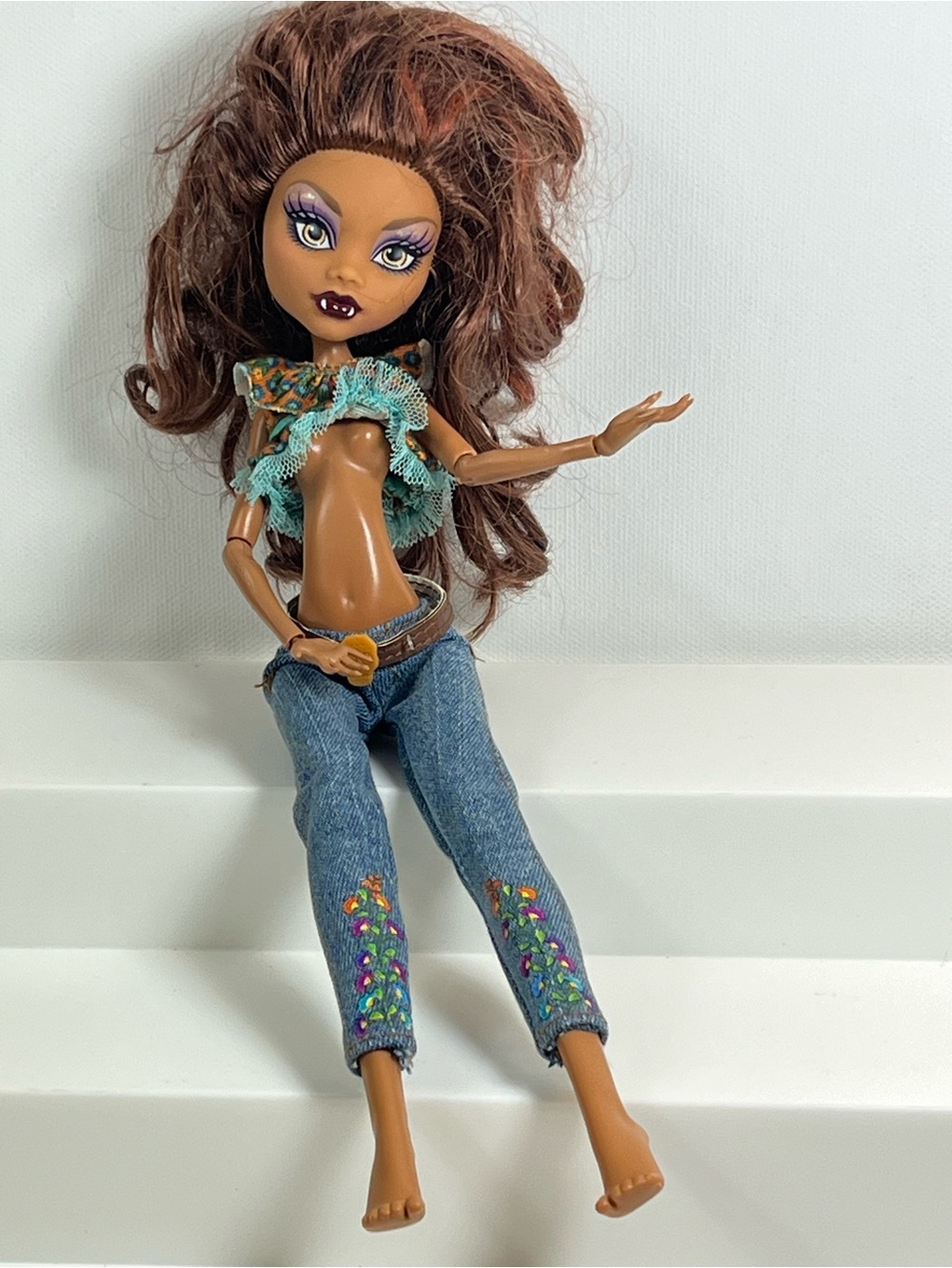 Monster High School's Out Clawdeen Wolf Doll Generation 1 Redressed G1 Mattel